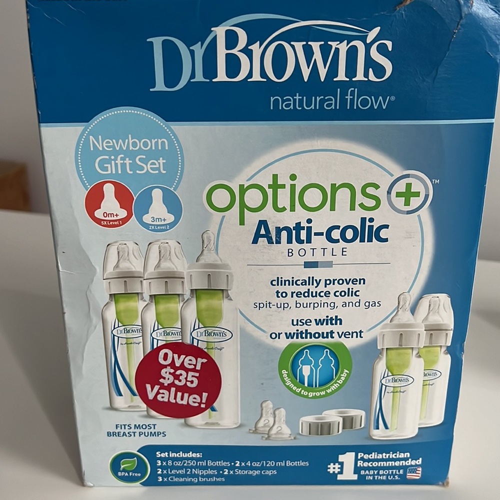Dr. Brown's Natural Flow Options+ Anti-Colic Newborn Gift Set